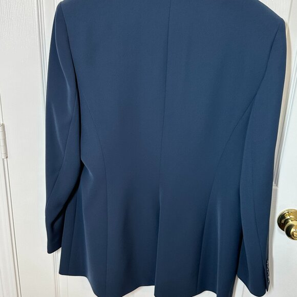 Vintage 90's 2 piece Blue Pant Suit Set Plus Size 14 NWT - Picture 10 of 11